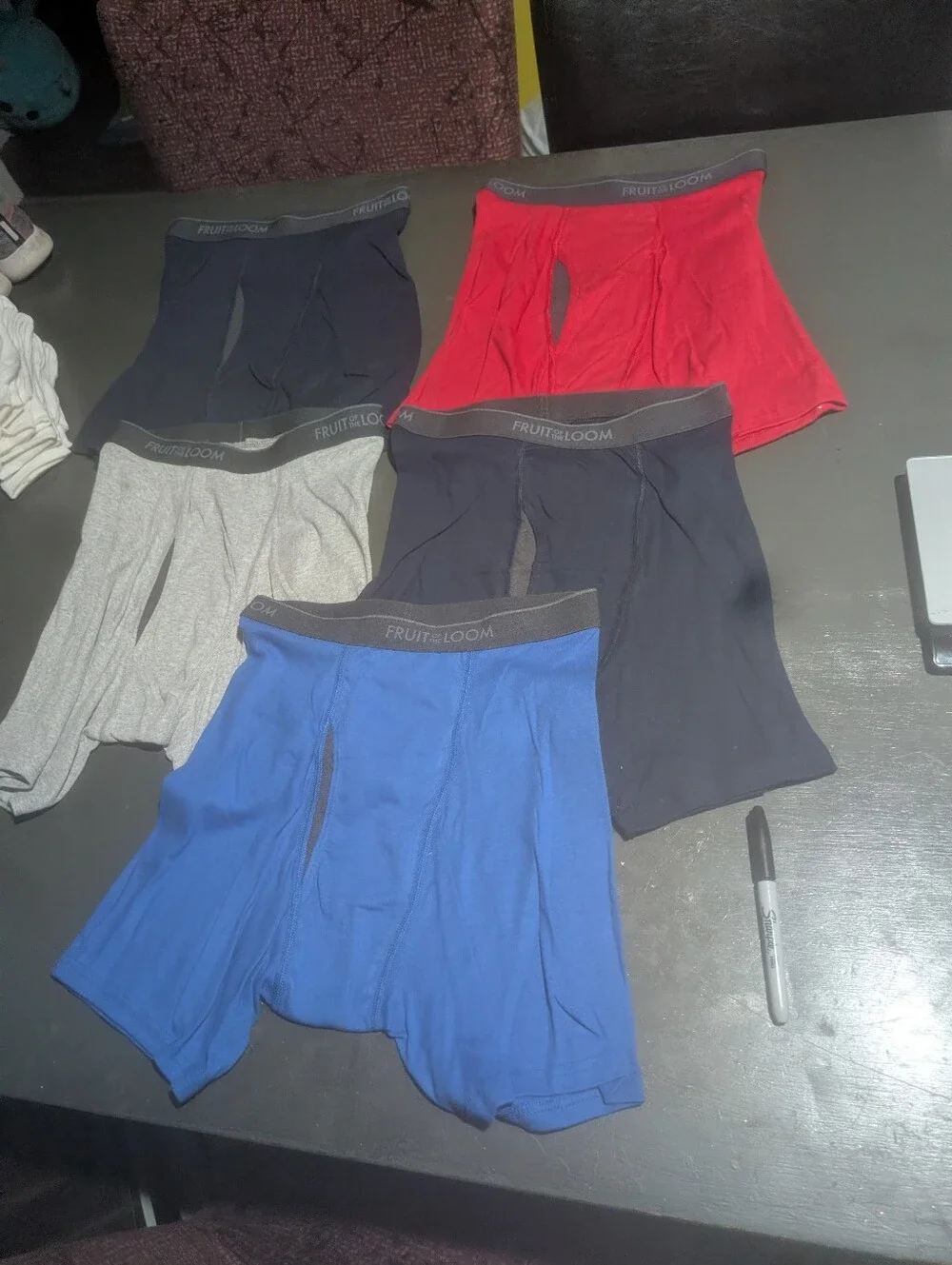 Fruit Of The Loom Size Medium 5 Ct Boxer Briefs NWOT